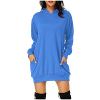 Ladies Gradient Digital Print Hooded Sweatshirt