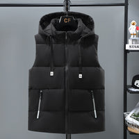 Warm Thickened Solid Color Vest For Men