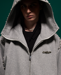 Design Hooded Sweater Heavy Industry Loose