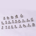 16G Pure Stainless Steel Diamond Inner Tooth Lip Nail Ear Bone Nail