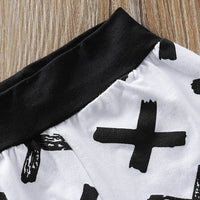 Children's short-sleeved three-piece suit