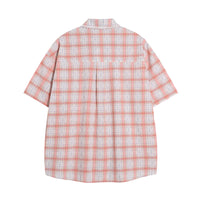 Short Sleeve Plaid Shirt Men And Women