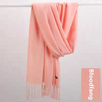 Pure Color Warm Keeping Scarf All-match Cashmere Shawl