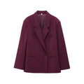 Double Breasted Loose-fitting Casual Suit Coat