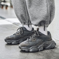 Chunky Soled Dad Sneakers With A Mesh Upper For A Casual Sporty Look