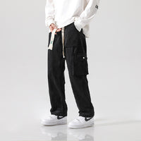 Men's Loose All-matching Corduroy Multi-pocket Straight Cargo Pants