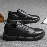 Men's Business Tooling Small Leather Shoes British Bullock Casual