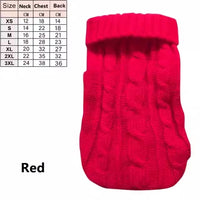 Knitted pet clothing for hairless cats