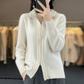 Leisure Lazy Double Zipper Sweater Loose Knitted