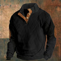 Men's Sweater Digital Printing Polyester Solid Color Retro