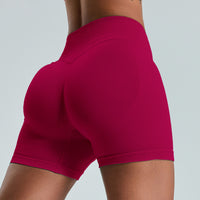 Quick-drying Seamless Yoga Shorts High Waist Hip Lift Three-point Sports Shorts