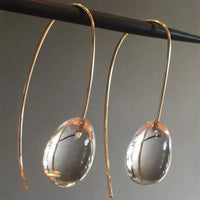 Ornament Simple Personality Glass Ball Ear Ring
