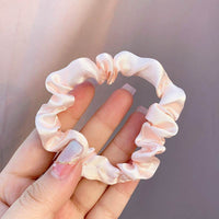 Large Intestine Ring Band South Korea Dongdaemun Solid Color Hair Rope Simple Band