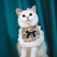 Cat Lace Suit Saliva Towel Princess Style Scarf Bib Decoration