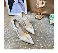 White Red Wedding Shoes Women