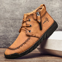 New Mid-top Men's Zipper Martin Boots
