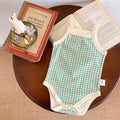 Children's Plaid Romper One-piece Jumpsuit