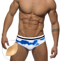 Men's Casual Low Waist Printed Swim Shorts