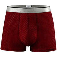 Men's Underwear Boxer Men's Ice Silk Thin Honeycomb Mesh