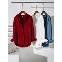 Satin Women's Long-sleeved Professional Anti-wrinkle Shirt