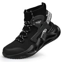 Men's Breathable And Smash-resistant Anti-seepage Steel Toe Cap Work Shoes