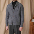 Fashionable Thick Cardigan Sweater Vintage Jacquard Jacket