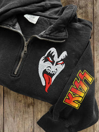 Lapel Half-zip Long-sleeve Casual Hoodie