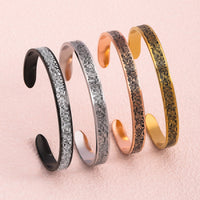 Stainless Steel Fashionable And Versatile Arabic-Script Open Bracelet