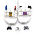 Game Controller Style Casual Sandals With Floral Buckle