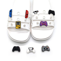 Game Controller Style Casual Sandals With Floral Buckle