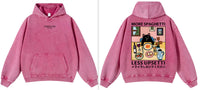 Heavyweight Washed And Distressed Loose Batik Sweatshirt