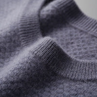 Men's AutumnWinter Business Casual Round Neck Cashmere Sweater