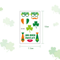 Tattoo Sticker Paper Irish Festival Flag Children Face Pasters Tattoo Sticker