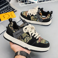 Secret Forest Oil Painting Version Trend Everything Sports Casual Board Shoes
