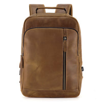 Backpack Men's Crazy Horse Leather Large Capacity