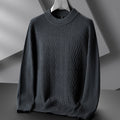 Autumn And Winter Men's Casual Knitted Sweater Loose Round Neck