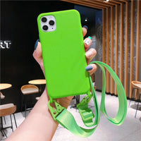 New Hot Sell Liquid Silicone Lanyard Phone Case