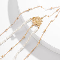 Accessories Elastic Hollow Flower Plate Body Chain Creative