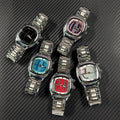 Waterproof Retro Steel-Strap Transforming Digital Dynamic Watch