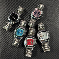 Waterproof Retro Steel-Strap Transforming Digital Dynamic Watch
