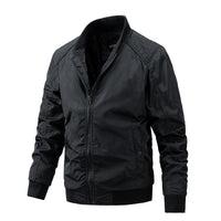 Collar Thin Cotton Slim Korean Fashion Men's Coat
