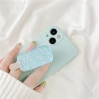 Creative Liquid Silicone Mint Green Popsicle Phone Case