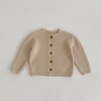 All-match Men And Women Baby Children's Round Neck Handmade Top