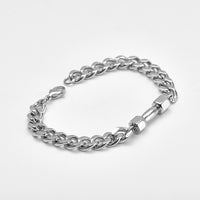 European And American Men's Dumbbell Titanium Steel Bracelet