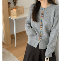 Temperament Wild Western Style Youthful-looking Vintage Wine Sweater Coat