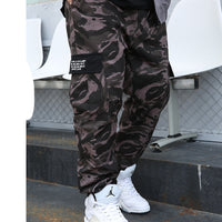 Fatty Men's Trendy Cropped Trousers Plus Size Loose Camouflage