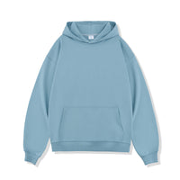 Solid Color Hooded Sweater Men's Pullover Thickened American Top