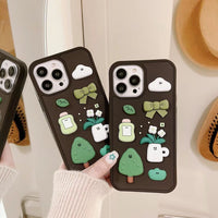 Three-dimensional Cloud Plant Phone Case
