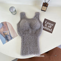 Fleece-lined Thickened Fleece Camisole Thermal Vest