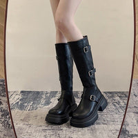 Women's Fashionable Retro Casual Knee-High Boots